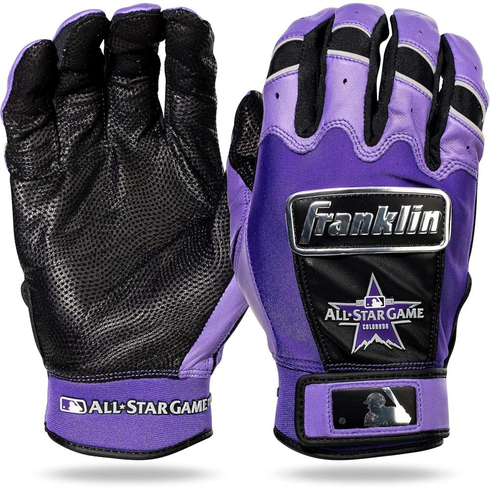 imageFranklin Sports MLB Baseball Batting Gloves  CFX Pro Adult  Youth  Baseball  Softball  Multiple Sizes  ColorsPurple