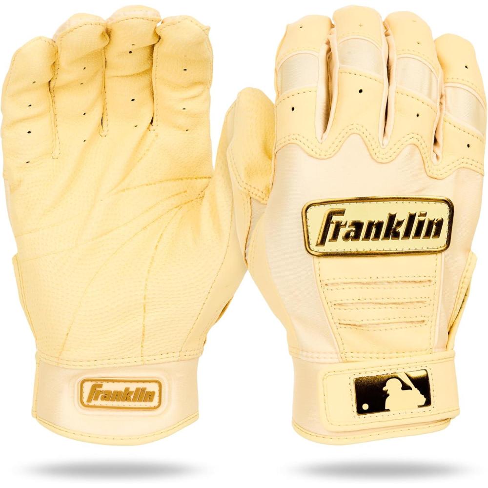 imageFranklin Sports MLB Baseball Batting Gloves  CFX Pro Adult  Youth  Baseball  Softball  Multiple Sizes  ColorsVanillaGold