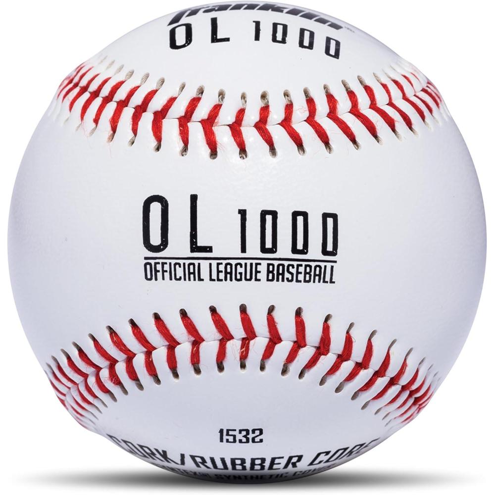 imageFranklin Sports Official Size Baseballs  OL1000 9quot Practice Baseballs  Official Size  Weight  1 6  12 PacksWhite
