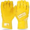 imageFranklin Sports MLB Batting Gloves  Infinite Powerstrap Baseball  Softball Long Cuff Batting Gloves  Adult  YouthYellow