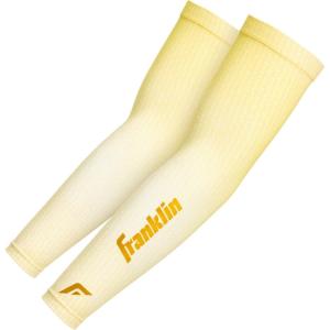 imageFranklin Sports Baseball Arm Sleeves  Baseball  Softball Arm Compression Sleeves for Men  Women  Multiple Sizes  ColorsVanillaGold