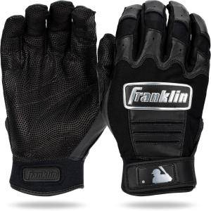 imageFranklin Sports MLB Baseball Batting Gloves  CFX Pro Adult  Youth  Baseball  Softball  Multiple Sizes  ColorsChrome Black