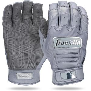 imageFranklin Sports MLB Baseball Batting Gloves  CFX Pro Adult  Youth  Baseball  Softball  Multiple Sizes  ColorsChrome Gray