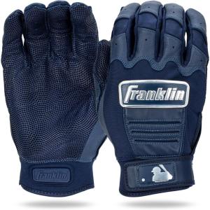 imageFranklin Sports MLB Baseball Batting Gloves  CFX Pro Adult  Youth  Baseball  Softball  Multiple Sizes  ColorsChrome Navy