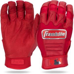 imageFranklin Sports MLB Baseball Batting Gloves  CFX Pro Adult  Youth  Baseball  Softball  Multiple Sizes  ColorsChrome Red