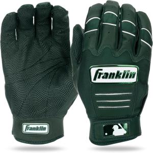 imageFranklin Sports MLB Baseball Batting Gloves  CFX Pro Adult  Youth  Baseball  Softball  Multiple Sizes  ColorsForest Green