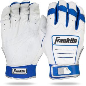 imageFranklin Sports MLB Baseball Batting Gloves  CFX Pro Adult  Youth  Baseball  Softball  Multiple Sizes  ColorsPearlRoyal
