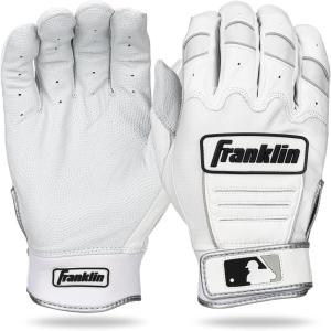 imageFranklin Sports MLB Baseball Batting Gloves  CFX Pro Adult  Youth  Baseball  Softball  Multiple Sizes  ColorsPearlWhiteSilver