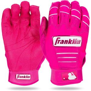 imageFranklin Sports MLB Baseball Batting Gloves  CFX Pro Adult  Youth  Baseball  Softball  Multiple Sizes  ColorsPink Highlight