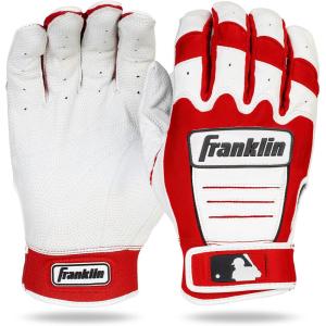 imageFranklin Sports MLB Baseball Batting Gloves  CFX Pro Adult  Youth  Baseball  Softball  Multiple Sizes  ColorsRedPearl