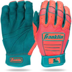 imageFranklin Sports MLB Baseball Batting Gloves  CFX Pro Adult  Youth  Baseball  Softball  Multiple Sizes  ColorsTealCoral