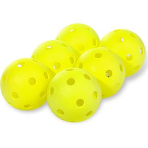 imageFranklin Sports Plastic Softballs  MLB  Includes 6 Balls for Batting Practice or Backyard Baseball Play  Replacement Balls  90mm Official Baseball Size  Yellow90 mm