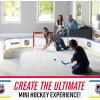 image:imageFranklin Sports Mini Hockey Rink Set  Half Rink Knee Hockey Goal Mini Sticks and Ball Set  Indoor Mini Hockey Rink  Official NHL Licensed