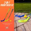 image:imageFranklin Sports NERF Proshot Kids Hockey Sticks  Ball Set  2 Player Youth Indoor  Outdoor Set  2 in 1 Knee  Floor Hockey  2 NERF Proshot Youth Sticks  1 Foam Ball Included