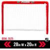 image:imageFranklin Sports NHL Kids Mini Hockey Goal Set  2 Mini  Knee Hockey Goals 4 Youth Sticks 2 Goalie Sticks  4 Foam Balls  Knee  Mini Hockey SetRed