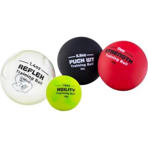 image:imageFranklin Sports NHL Hockey Stick Handling Balls  4 Hockey Training Aids for Stick Handling  Hands Practice  On  Off Ice Equipment  Weighted  Mini Balls for Speed Training
