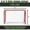 image:imageFranklin Sports Kids Mini Street Hockey Goal  Portable Folding Steel Floorball Goal  36 x 24