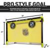 image:imageFranklin Sports Mini Hockey Goal Set  Indoor Knee Goal  2 Shinny Hockey Sticks  2 Mini Foam Balls  Pop Out Shooting Targets  All Star