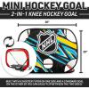 image:imageFranklin Sports NHL Kids Mini Hockey Goal  Shooting Target Set  Knee Hockey Pop Up Goal  Shooter Tutor with 2 Mini Sticks  2 Foam Balls