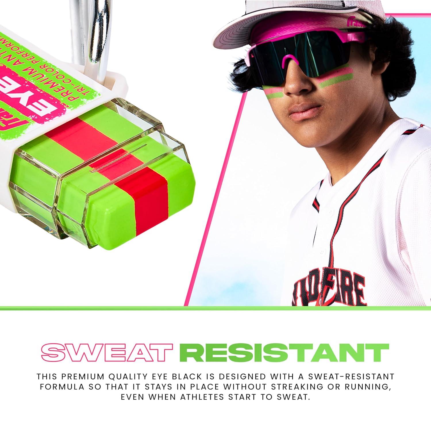 image:imageFranklin Sports Premium Baseball Eye Black  All Sports Eyeblack Stick for Baseball Softball  Football Players  3 Color Gold Fusion for Sun Glare  VanillaGoldGreen ApplePink
