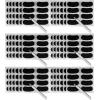image:imageEye Black Stickers 144 Total 24 Pairs Per Pack 6 Pack Set Customizable Sports Strips wWhite Pencil Black Under Eye Stickers for Baseball Softball Football and Training