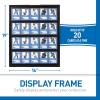 image:imageFranklin Sports Baseball  Trading Card Display Frame  Display Case for Sports Collector  Trading Cards Wall Mounted Case  20 Top Loaders Included