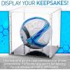 image:imageFranklin Sports Display Case  Memorabilia  UV Protected  Sport Collectibles  Baseball  Batting Gloves  Basketball  Soccer Ball  FootballBasketballSoccer Ball
