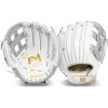 image:imageFranklin Sports Fastpitch Softball Glove  Field Master Fastpitch  Softball Mitt  Womens  Girls  White  GreyWhiteGrey