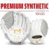 image:imageFranklin Sports Fastpitch Softball Glove  Field Master Fastpitch  Softball Mitt  Womens  Girls  White  GreyWhiteGrey