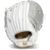 image:imageFranklin Sports Fastpitch Softball Glove  Field Master Fastpitch  Softball Mitt  Womens  Girls  White  GreyWhiteGrey