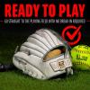image:imageFranklin Sports Fastpitch Softball Glove  Field Master Fastpitch  Softball Mitt  Womens  Girls  White  GreyWhiteGrey