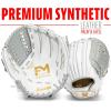 image:imageFranklin Sports Fastpitch Softball Glove  Field Master Fastpitch  Softball Mitt  Womens  Girls  White  GreyWhiteGrey