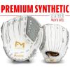 image:imageFranklin Sports Fastpitch Softball Glove  Field Master Fastpitch  Softball Mitt  Womens  Girls  White  GreyWhiteGrey