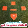 image:imageFranklin Sports Field Day Baseball Base Set  Throw Down Rubber Bases for Baseball  Softball with Home Plate  Portable Backyard Baseball Softball Kickball Bases  Easy Set Up Rubber Base Set RedOne Size