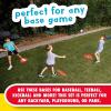 image:imageFranklin Sports Field Day Baseball Base Set  Throw Down Rubber Bases for Baseball  Softball with Home Plate  Portable Backyard Baseball Softball Kickball Bases  Easy Set Up Rubber Base Set RedOne Size