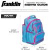 image:imageFranklin Sports Gameday Baseball  Fastpitch Softball Backpacks  Adult  Youth Bat Bags for Equipment  Waterproof BatpacksBluePink