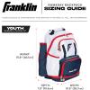 image:imageFranklin Sports Gameday Baseball  Fastpitch Softball Backpacks  Adult  Youth Bat Bags for Equipment  Waterproof BatpacksRedWhiteBlue