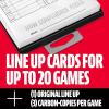 image:imageFranklin Sports MLB Baseball  Softball Lineup Cards  25 Game Line Up Sheets Book  Holder for Coaches  Managers  Black
