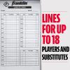 image:imageFranklin Sports MLB Baseball  Softball Lineup Cards  25 Game Line Up Sheets Book  Holder for Coaches  Managers  Black