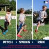 image:imageFranklin Sports MLB Kids Backyard Baseball Stadium  Kids Plastic Baseball Set with Home Run Walls Bat Plastic Balls  Throw Down Bases  14 Fence for Backyard Diamond
