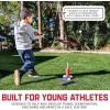 image:imageFranklin Sports MLB Micro Tee Trainer  Kids Baseball Batting Trainer with PopUp Pitching Machine 10 Durable Balls Drill Card amp Bag  Youth Hitting Practice Set for Backyard Training
