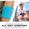 image:imageFranklin Sports MLB Wristbands  Xvent  Baseball  Softball  4 inches  Breathable  DurableBlue  Pink
