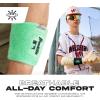 image:imageFranklin Sports MLB Wristbands  Xvent  Baseball  Softball  4 inches  Breathable  DurableMint  Black