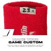 image:imageFranklin Sports MLB Wristbands  Xvent  Baseball  Softball  4 inches  Breathable  DurableRed  Gray