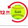 image:imageFranklin Sports Official Game Softballs  OL3000 Fastpitch 12 Inch Yellow Softballs  Official Size  Weight Tournament Balls for Practice  Games  1 Softball12Inch