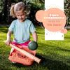 image:imageFranklin Sports USA Softball Kids Softball Batting Tee Set  Jumbo Plastic Softball Bat Ball  Tee  Adjustable  Portable for Youth  Toddlers  Fold Away