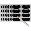 image:imageEye Black Stickers 144 Total 24 Pairs Per Pack 6 Pack Set Customizable Sports Strips wWhite Pencil Black Under Eye Stickers for Baseball Softball Football and Training
