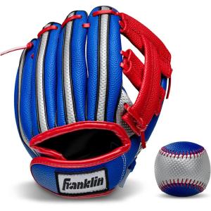 image:imageFranklin Sports Air Tech Foam Baseball Glove and Ball Set  Left ThrowerRight Hand Throw with Ball
