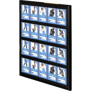 image:imageFranklin Sports Baseball  Trading Card Display Frame  Display Case for Sports Collector  Trading Cards Wall Mounted Case  20 Top Loaders Included