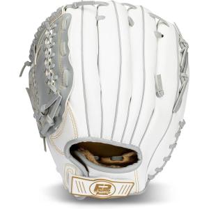 image:imageFranklin Sports Fastpitch Softball Glove  Field Master Fastpitch  Softball Mitt  Womens  Girls  White  GreyWhiteGrey